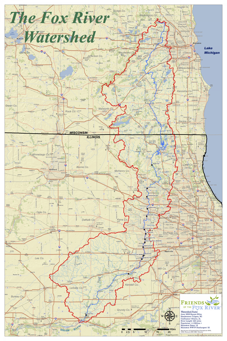 Maps Navigate The Fox River Watershed Friends Of The Fox River