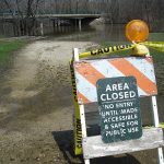 river closed sign 