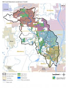 Mill Creek watershed map