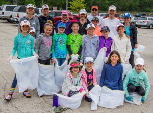 Girl Scouts cleanup in Batavia