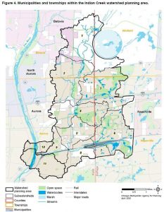 Indian Creek Watershed map