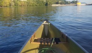 raffle canoe on the river