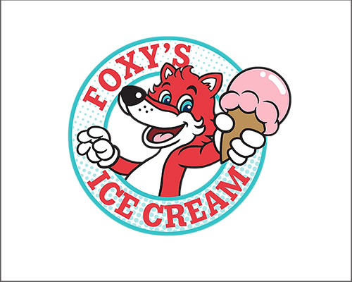 foxys ice cream logos border web